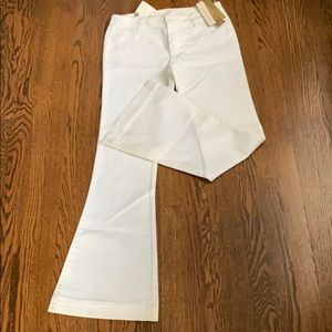 Lauren Conrad white bell bottom jeans new w tags 8
